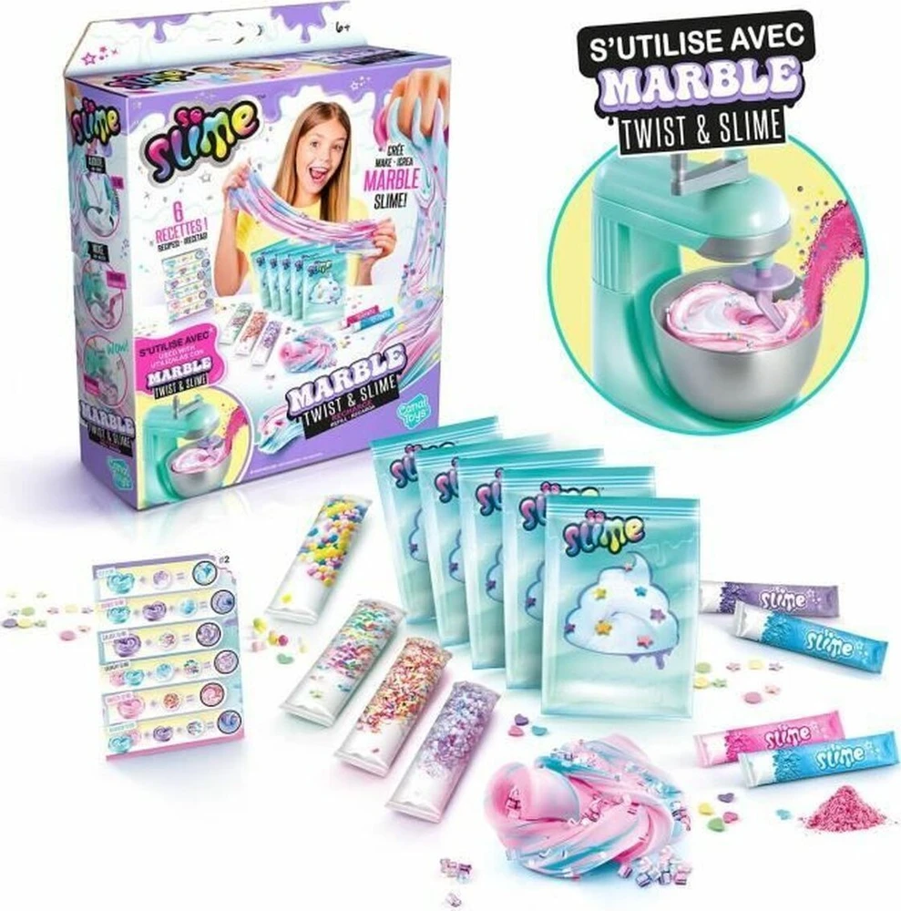 So Slime Taigi gleivės - Marmurinis posūkis ir gleivių papildymas (2390)