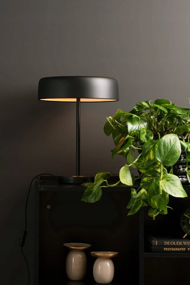 Bigbuy Home DISC stalinis šviestuvas juodas, Ø 30 cm