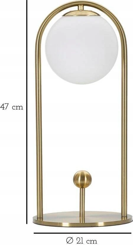 Bigbuy Home GLAMY ARC stalinis šviestuvas, 47 cm