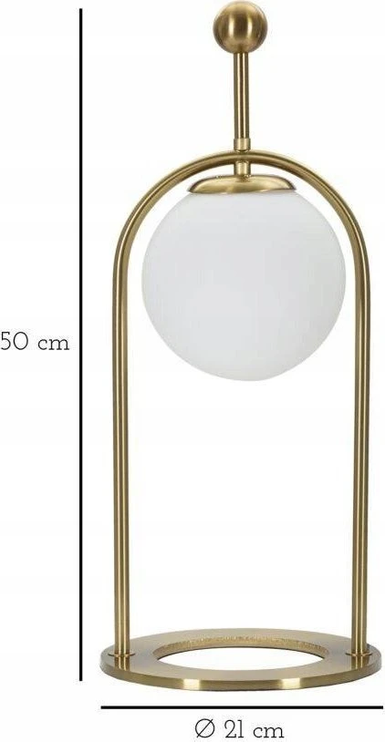 Bigbuy Home GLAMY ARC stalinis šviestuvas, 50 cm