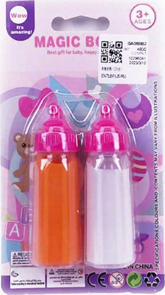 Bigtoys MAGIC BOTTLE BUTELLIAI KŪDIKIAMS 2 Vnt. dingstančios pieno sultys