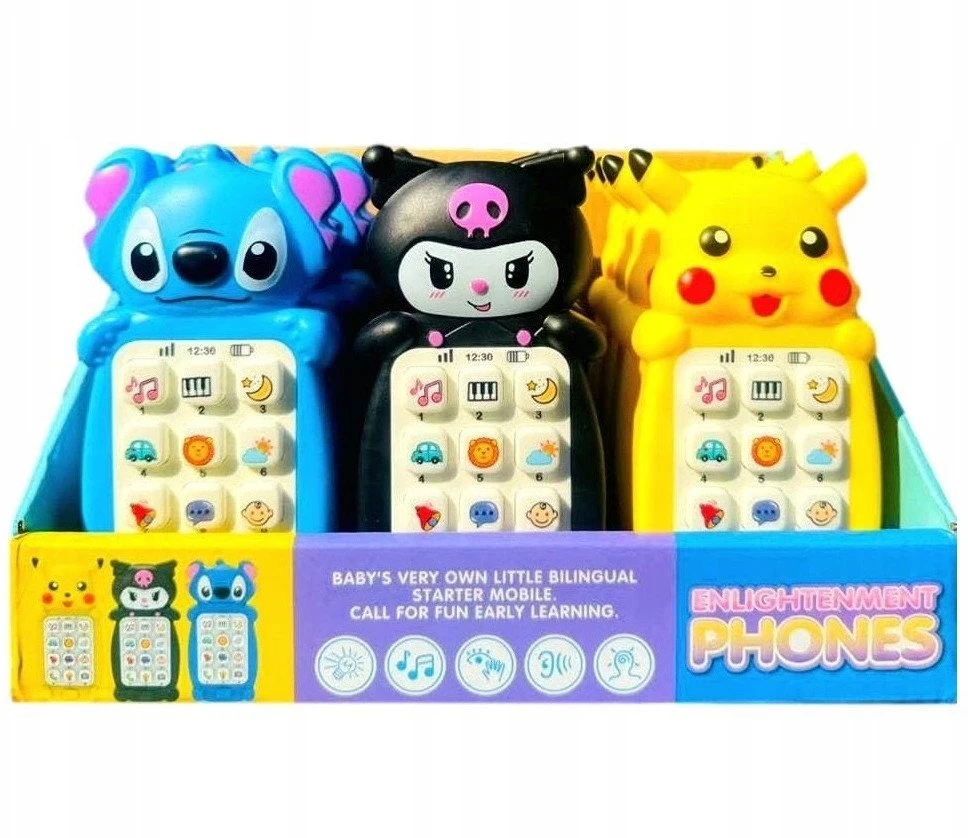 BIGTOYS Telefonas gyvūnas w/dw 3wz 12/disp BTEL8466 78466