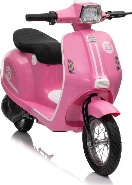 Bili Bike Elektrinis retro stiliaus paspirtukas su 350W varikliu, vaikams nuo 6 metų, cianas