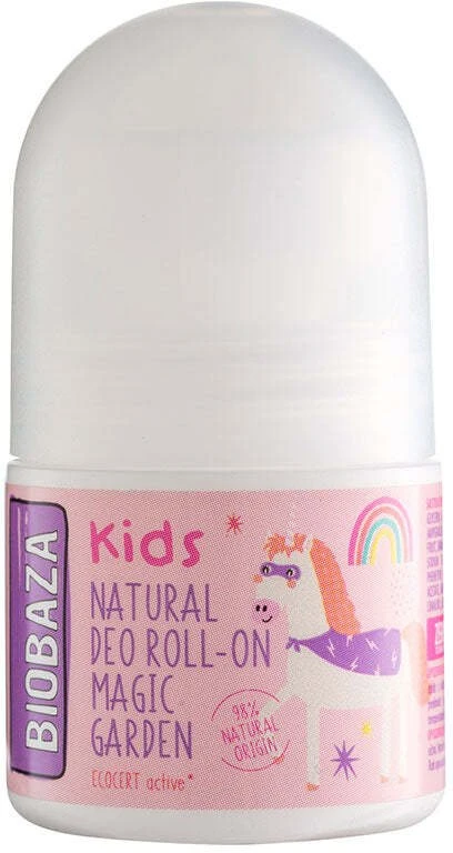Biobaza Magic Garden Natural Ingredients Refreshing Citrus dezodorantas (ritinėlis) mergaitėms, 30 ml