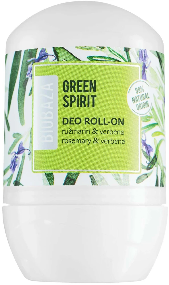 Biobaza Žalias Spirit Natural Ingredients Refreshing Žalias Dezodorantas Roll-On For Women, 50 ml