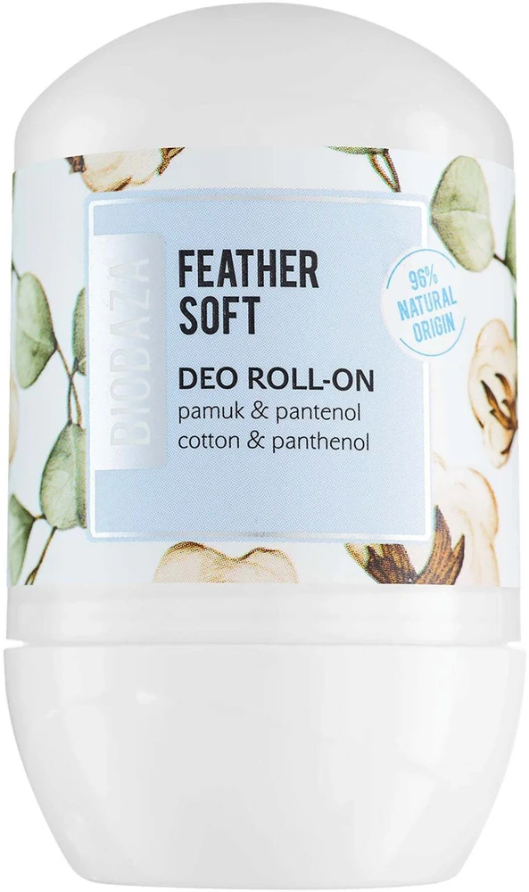 Biobaza Feather Soft Cotton Anti-Perspirant Dezodorantas Roll-On For Women, 50 ml