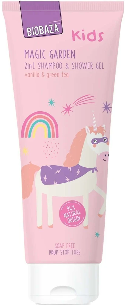 Biobaza Magic Garden Dušo želė & Šampūnas 2-In-1, 250 ml