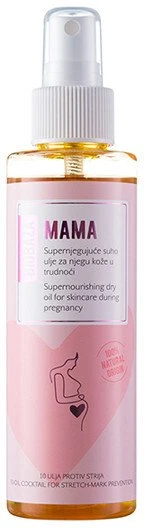 Biobaza Mama Natural Ingredients Anti-Stretch Marks Daily Oil Abdomen & Thighs, 150 ml