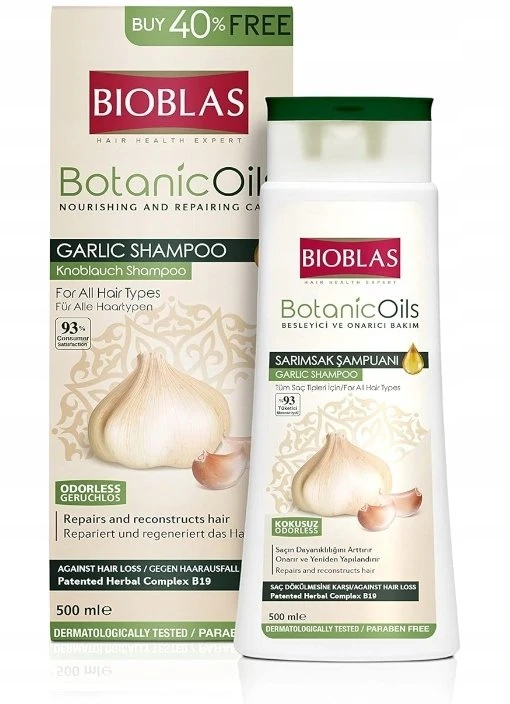 BIOBLAS Botanic Oils Šampūnas plaukams su česnaku 360 ml