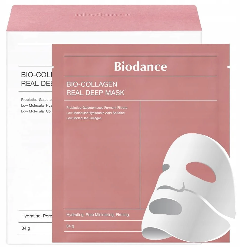 BIODANCE Bio-Collagen Real Deep Mask hidrogelinė veido kaukė, 1 vnt., 34 g