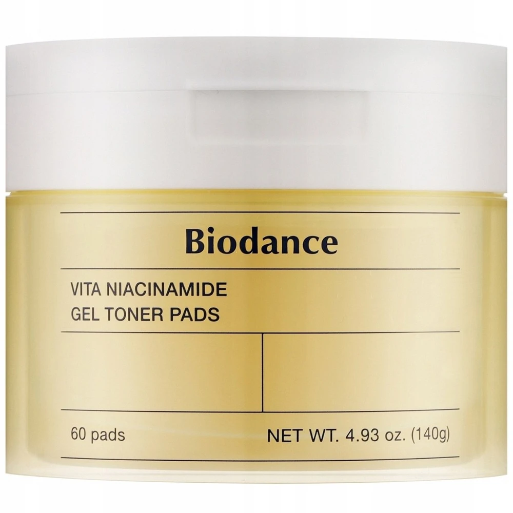 Biodance Vita Niacinamide Gel Toner Pads geliniai toniniai padeliai veidui, 60 vnt