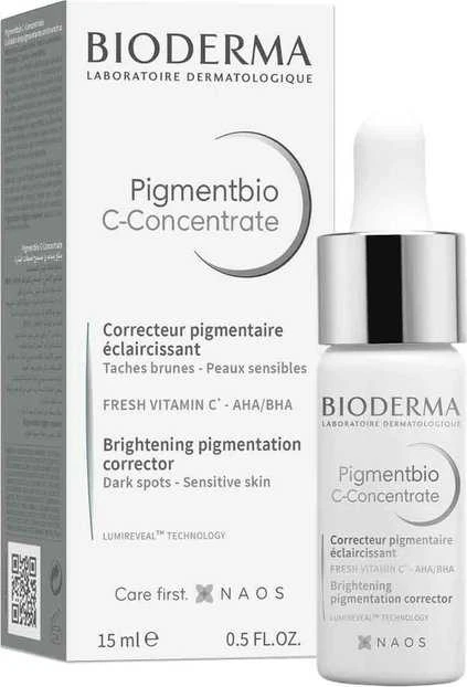 Bioderma Pigmentbio C-Concentrate Skaistinantis veido serumas, 15 ml