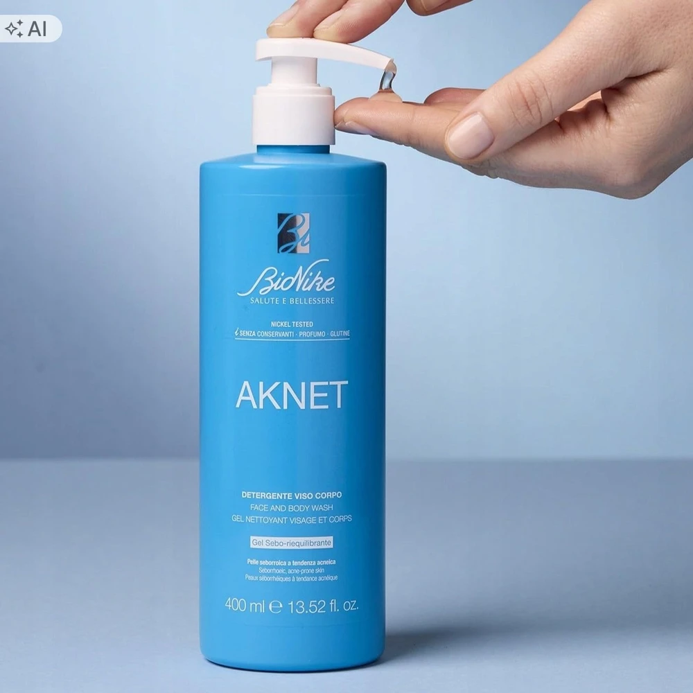 BioNike Aknet Cleansing & Purifying Cleansing Gel For Face & For Body, 400 ml