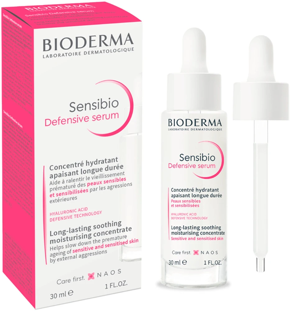 Bioderma Sensibio Defensive Serumas jautriai odai, 30 ml