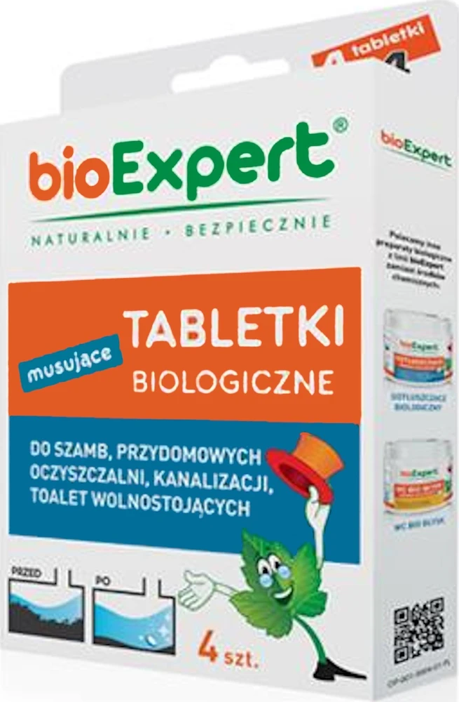 Bioexpert BIOLOGINĖS TABLETĖS. 4 vnt. Į Septikus ir priešgaisrinę apsaugą