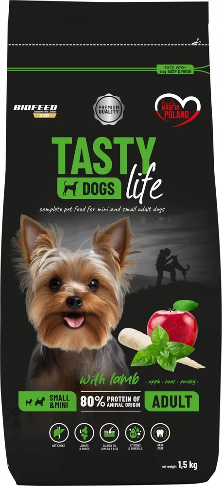 BIOFEED Tasty Life Adult Small jautiena - sausas šunų maistas - 8kg