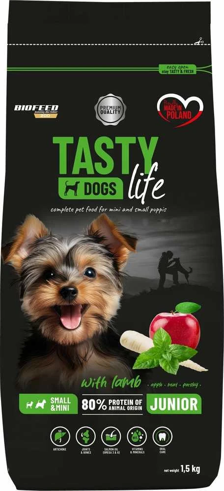Sausas Šunų Maistas - BIOFEED Tasty Life Junior Small ėriena 1,5kg