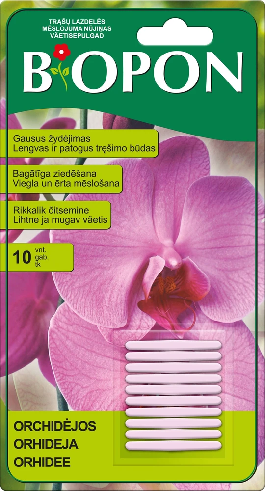 Trąšų lazdelės orchidėjoms biopon 1214, 20 vnt.