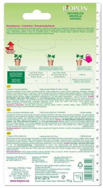 Biopon Orchidėjų trąšų lazdelės 2098