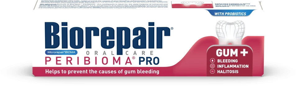 Biorepair Peribioma PRO+ dantų pasta su probiotikais nuo periodontito 75 ml