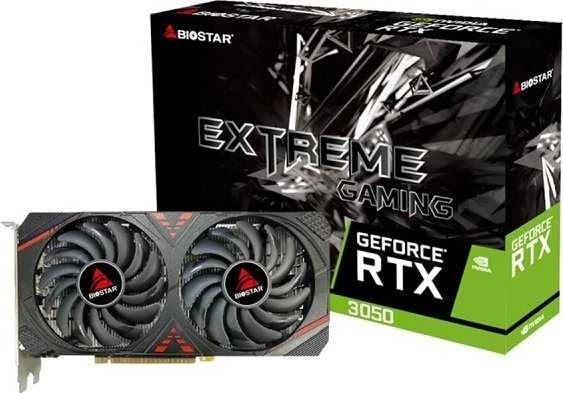 BIOSTAR GeForce RTX 3050 6GB vaizdo plokštė