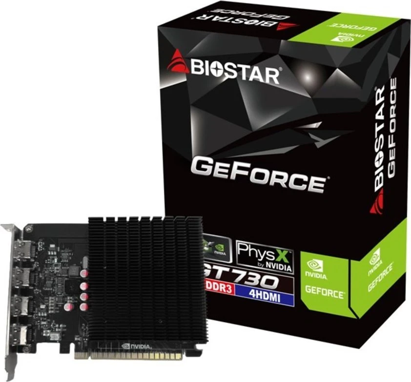 „Biostar GT 730“ 4 GB 4 x HDMI vaizdo plokštė