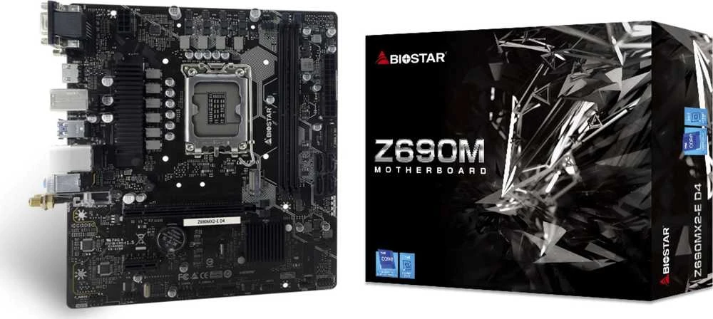 Biostar Z690MX2-E D4 pagrindinė plokštė Intel Z690 LGA 1700 micro ATX
