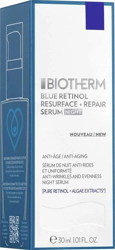 Biotherm Mėlyna Retinol Resurface and Repair Night Serum naktinis veido serumas su retinoliu, 30 ml