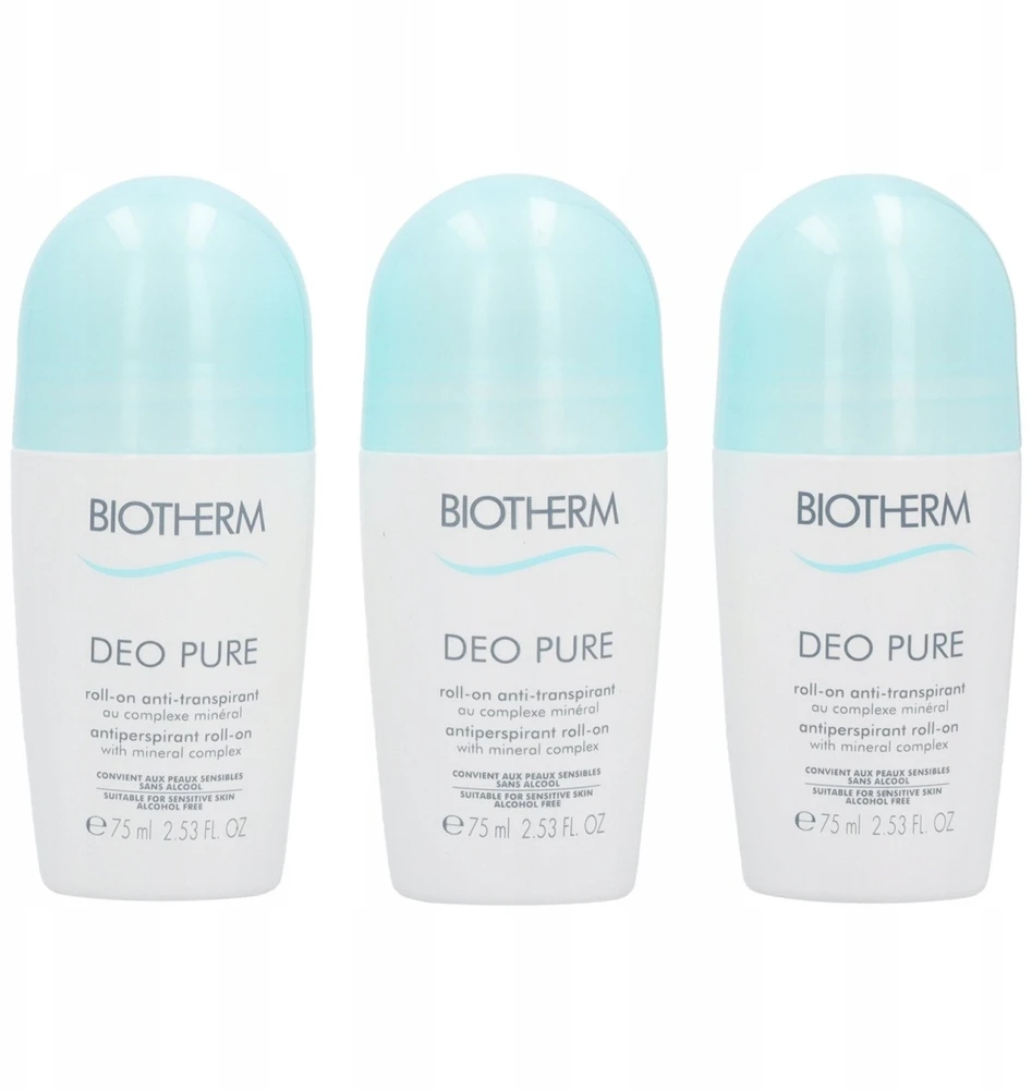 Rinkinys „Biotherm Deo Pure Trio Woman“ 3x75ml