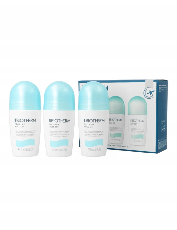 Rinkinys „Biotherm Deo Pure Trio Woman“ 3x75ml