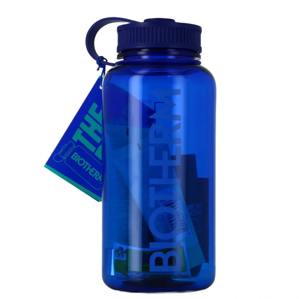 Biotherm rinkinys: Aquafitness, dušo želė, 40 ml + Day Control, 72 val. apsauga, dezodorantas su voleliu, vyrams, 75 ml + Aquapower, pašalina nešvarumus, valomasis gelis veidui, 40 ml + Aquapower, drėkinamasis, kasdienis, gelis veidui, 30 ml + , vandens butelis,