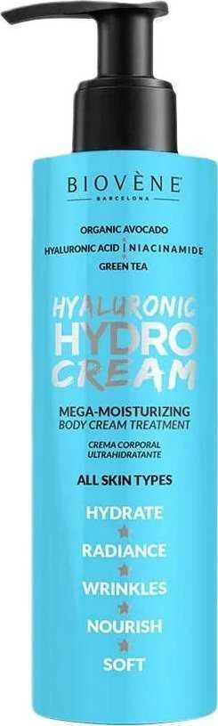 "Biovene Hyaluronic Hydro Kreminis" Mega drėkinamasis kūno kremas 200ml