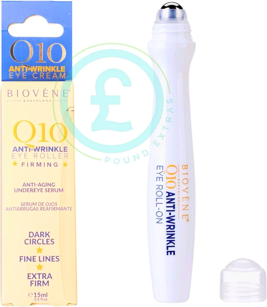 Biovene Q10 Anti-Wrinkle Firming Eye Roll-On paakių kremas nuo raukšlių, 15 ml