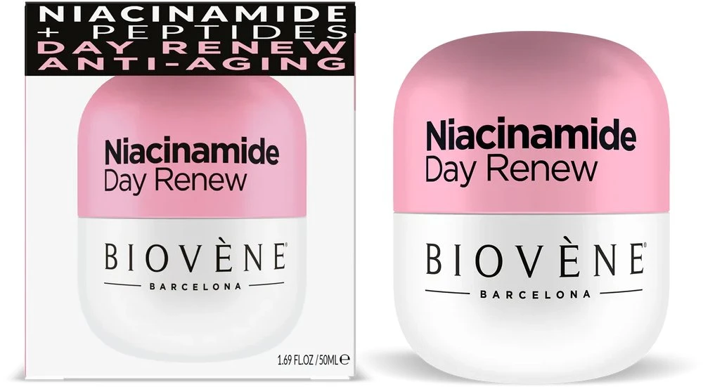 „Biovene Niacinamido“ dieninis drėkinamasis kremas nuo senėjimo, 50 ml