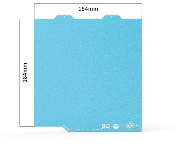 BIQU Panda spausdinimo plokštė CryoGrip Pro Frostbite - dvipusis magnetinis sluoksnis - Bambu Lab A1 mini spausdintuvams - 184x184mm