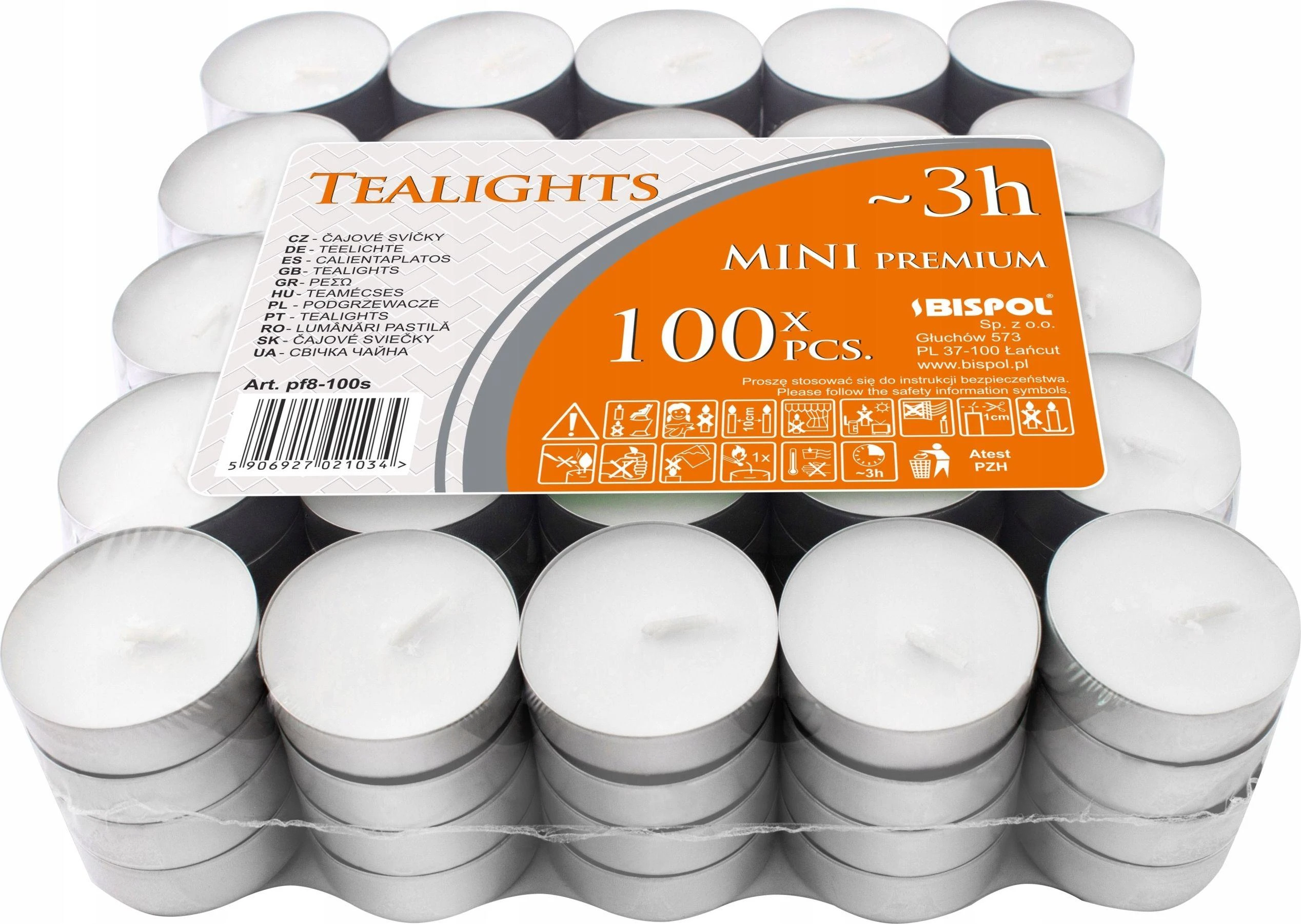 Iso Trade Arbatinės žvakės 3h - rinkinyje 100 vnt.