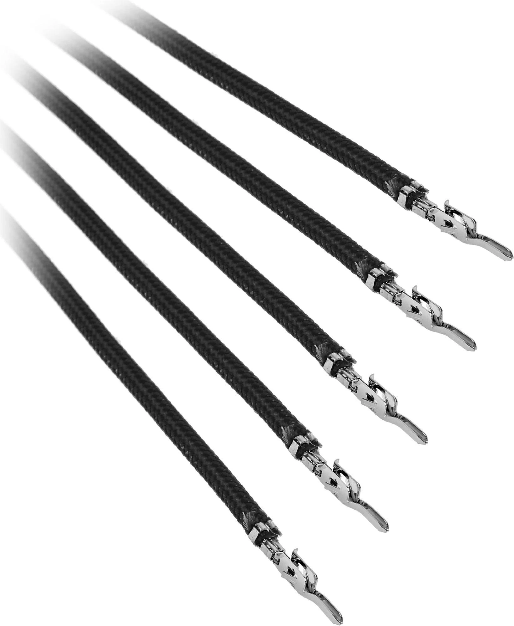 BitFenix Alchemy 2.0 PSU Cable, 5x 20cm – juodos spalvos