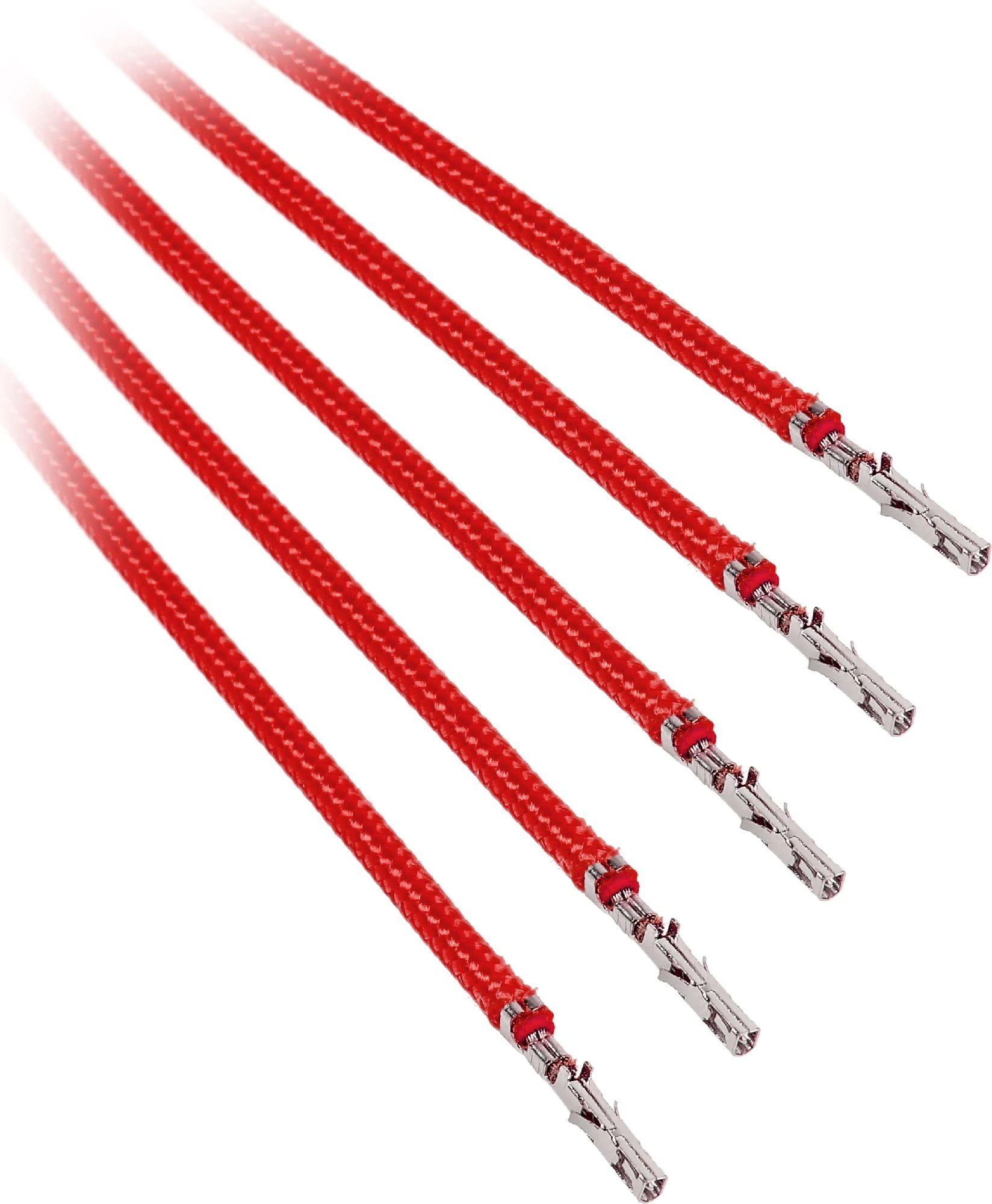 BitFenix Alchemy 2.0 PSU Cable, 5x 40cm – raudonos spalvos