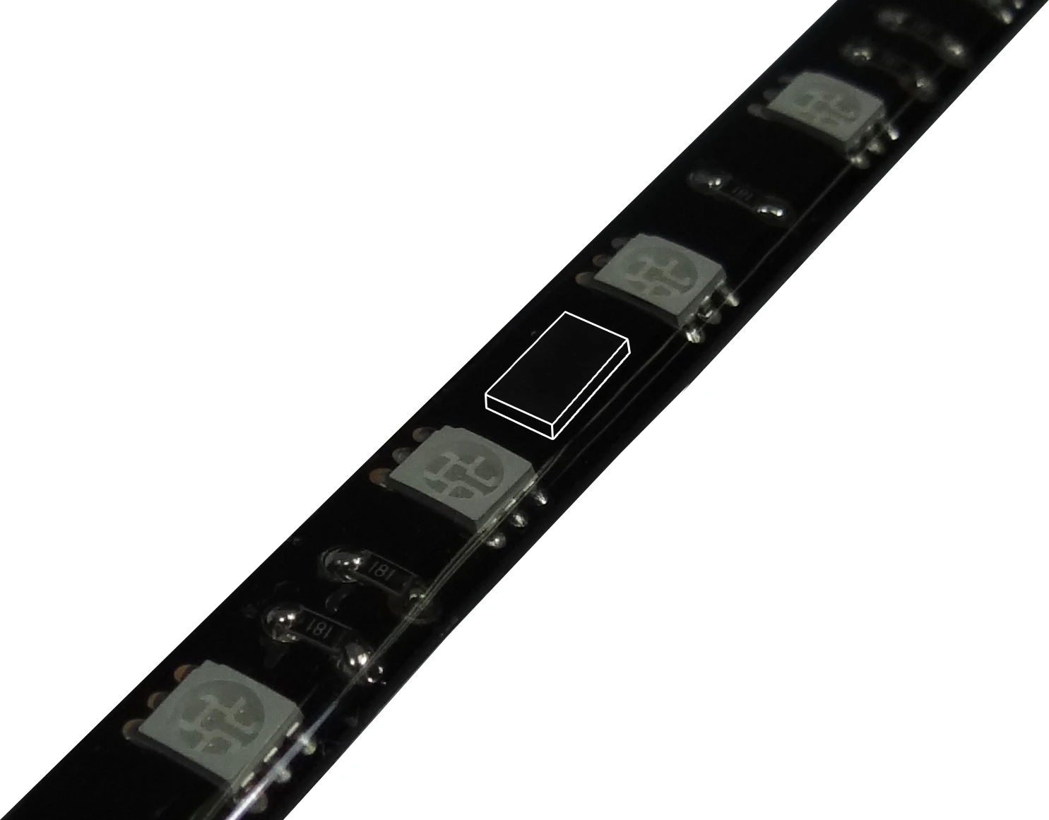 „BitFenix Alchemy 2.0“ magnetinė LED juostelė, 60 cm, 30 LED, raudona