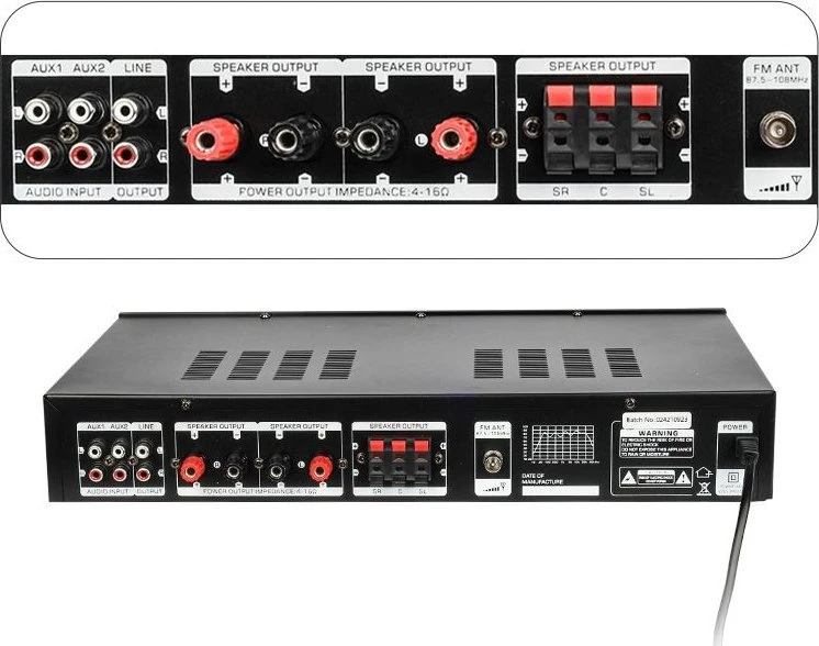 DNR DNA AMPLI 5.0 HiFi USB stereo garso stiprintuvas