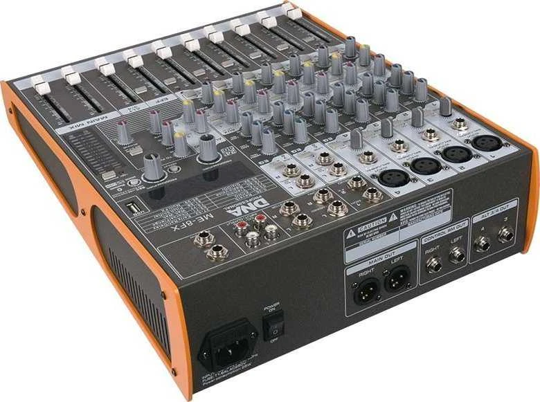 Carruzzo DNA ME-8FX garso maišytuvas, 8 kanalai, USB, Bluetooth
