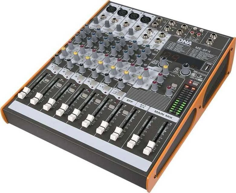 Carruzzo DNA ME-8FX garso maišytuvas, 8 kanalai, USB, Bluetooth