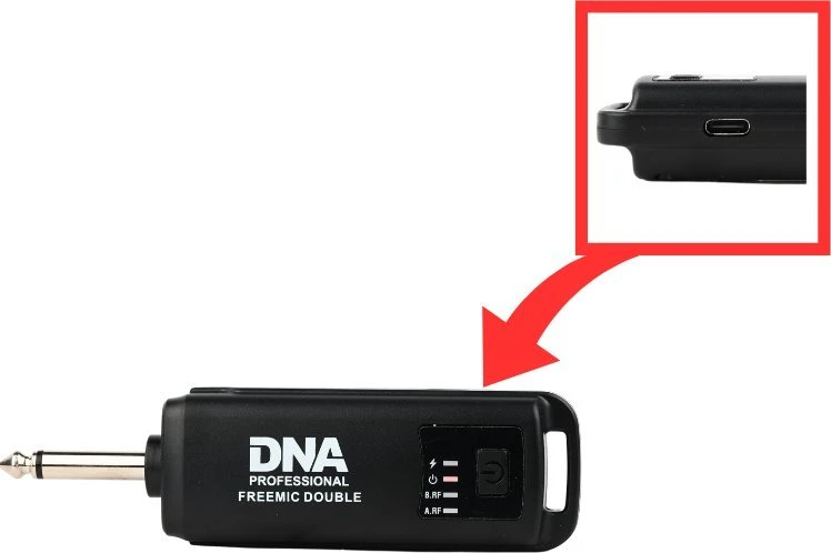 DNR DNA FREEMIC dvigubas belaidžių mikrofonų rinkinys