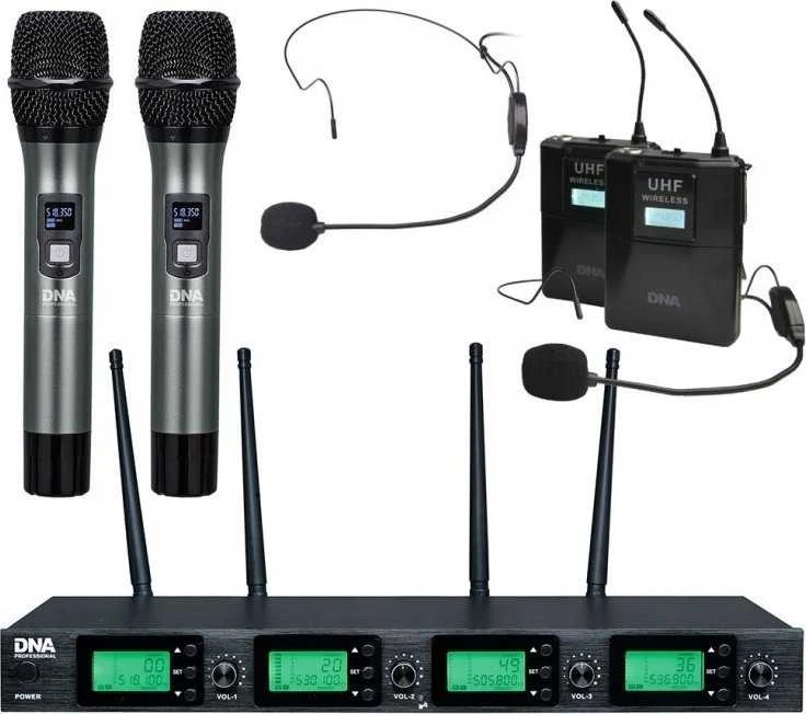 Dna Professional DNR DNA RV-4 MIX – belaidžio mikrofono sistema