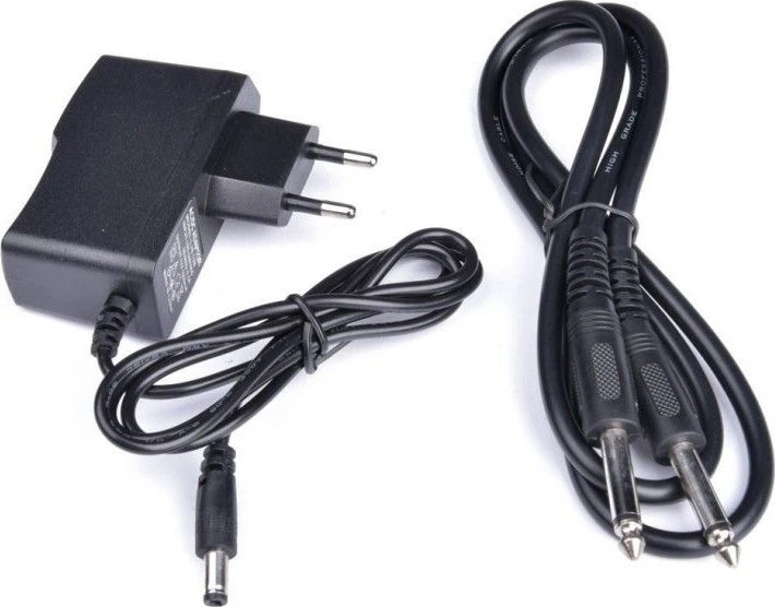 Maitinimo blokas ir dvigubas TRS 6.3 mm kabelis