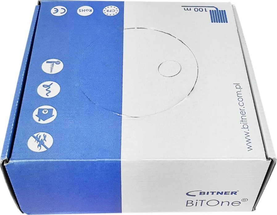 BITNER Laidas 4mm2 juodas H07V-K 100m Valdymo linija BiTOne 450/750V 4879