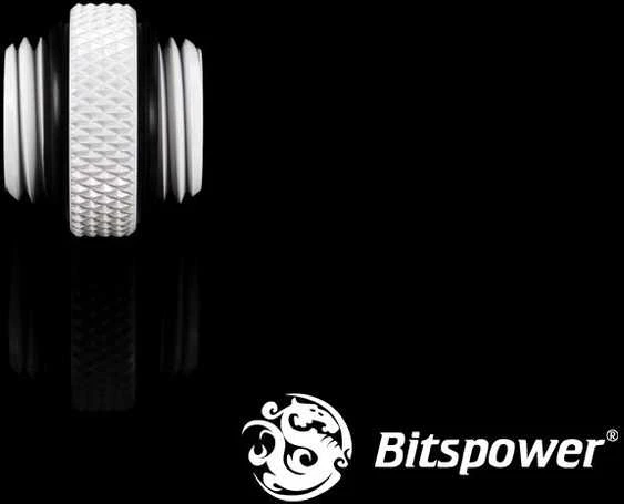 Bitspower Adapteris tiesus G1/4 col. AG į G1/4 col. AG – baltas
