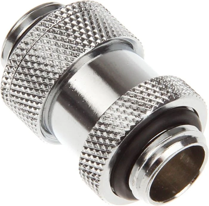 „Bitspower Aqua-Pipe II“ (22–31 mm) rezervuarams – G1/4 colio, blizgus sidabrinis