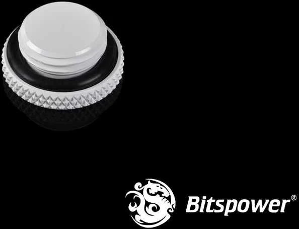 Bitspower sandarinimo kamštis G1/4 colio AG – plokščias, baltas