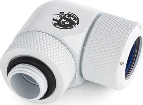 Bitspower 90 laipsnių kampinis adapteris, baltas